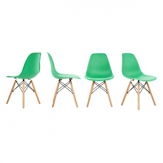 Кухонные стулья Ergozen Eames DSW Pro (4 шт комплект) зеленый