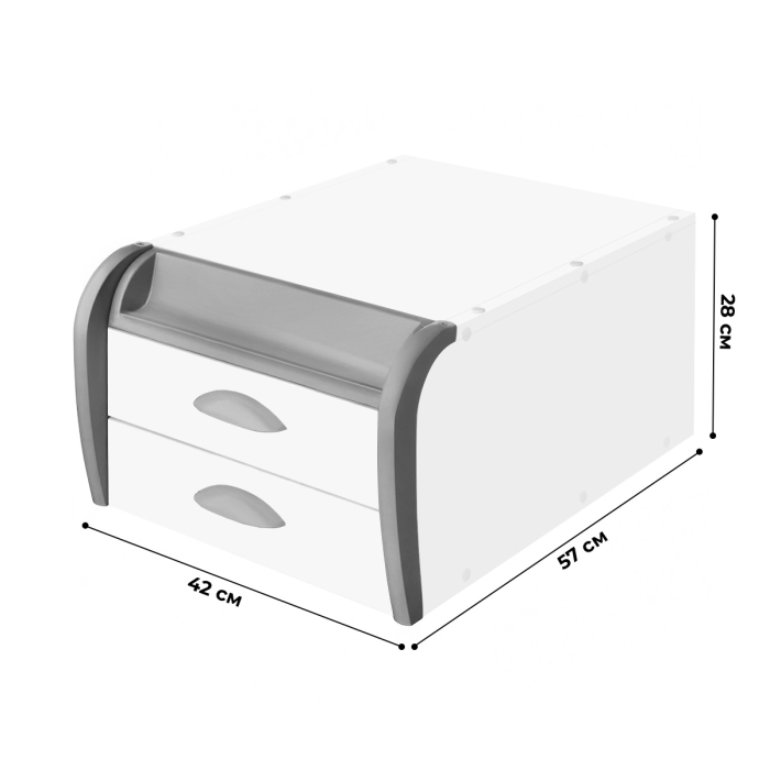Характеристики Тумба Дэми навесная ТСН 01-01 для парт Classic / White / Techno