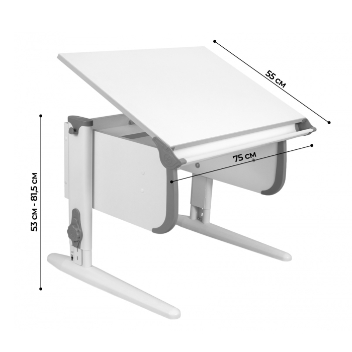 Характеристики Парта Дэми СУТ-24 75см